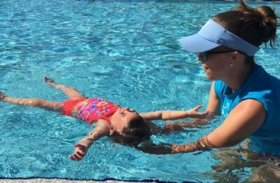 Safe Start drowning prevention swim lesson at the YMCA of Central Florida