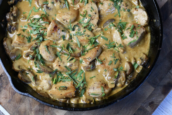 Dijon Chicken in Cast-Iron Skillet