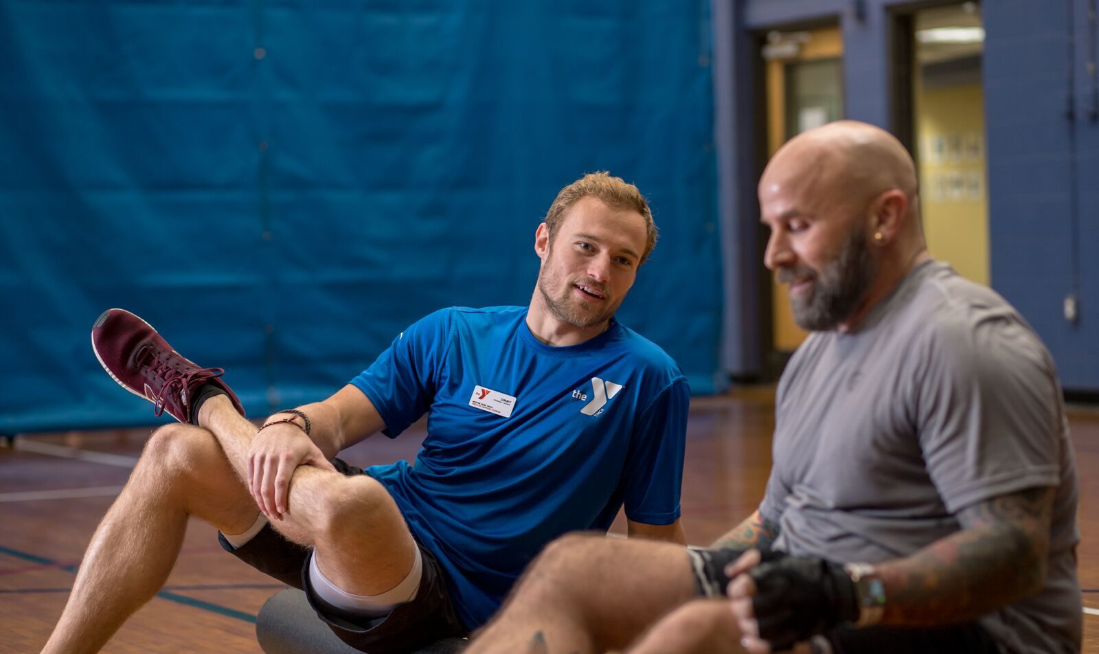 YMCA Staff with Member