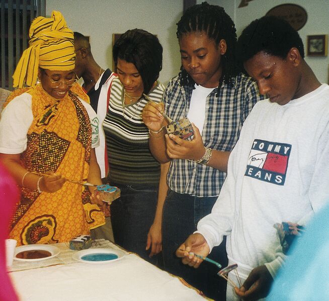 Black Achievers Create Stamp Art