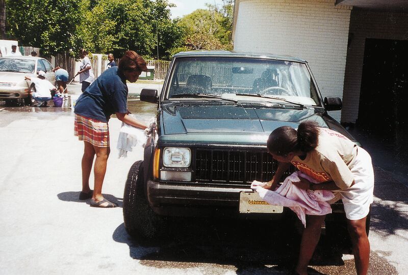 Vintage YMCA Car Wash Photo