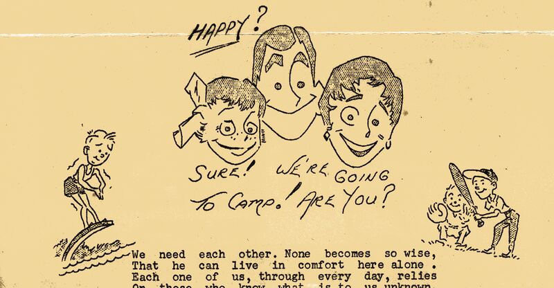 Vintage Camp Cartoon