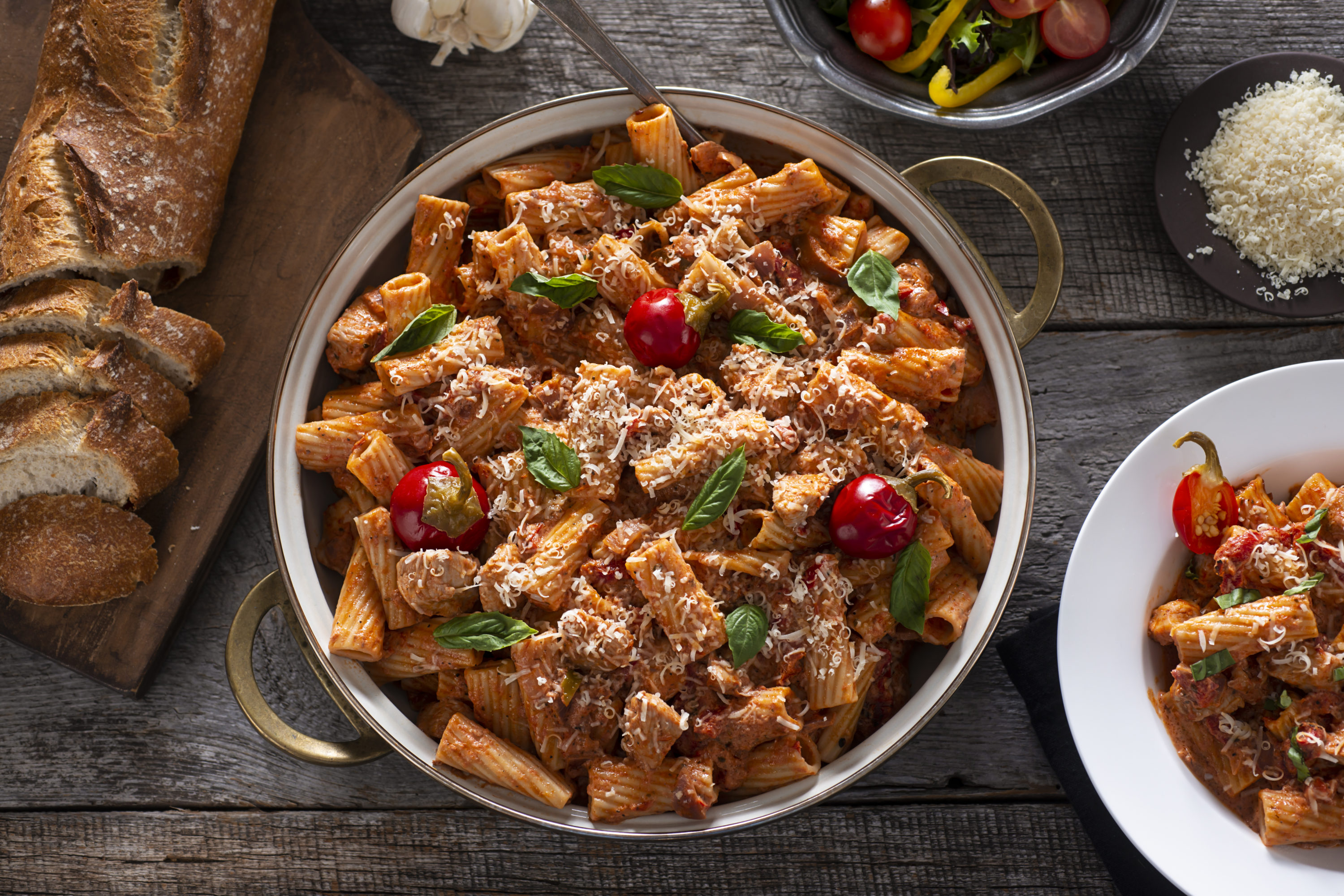 Rigatoni with Chicken and Red Pepper Sauce YMCA of Central Florida