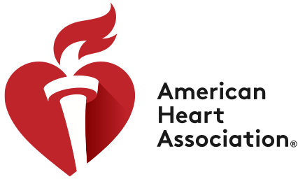 American Heart Association Logo with the Red Heart with a White Torch Inside