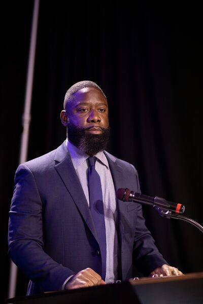 Antoine Demings at the 2022 Arthur Pappy Kennedy Prayer Breakfast