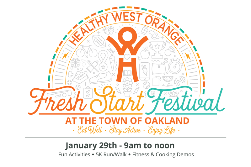 Fresh Start Festival Logo with Healthy West Orange