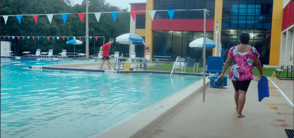Image of Veronica Berry at the J Douglas Williams Family Center pool