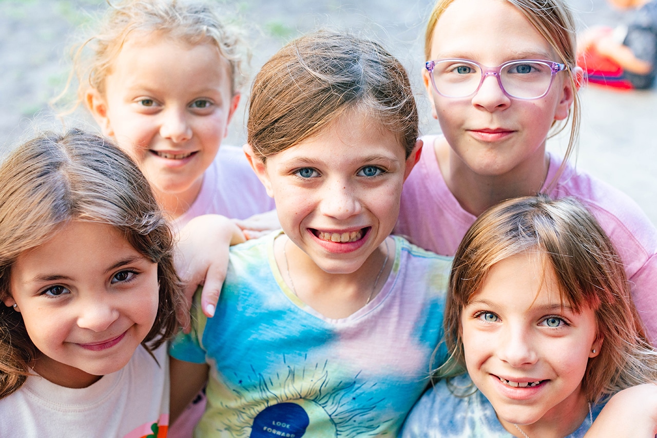 Group of girls at Oviedo YMCA school break camp
