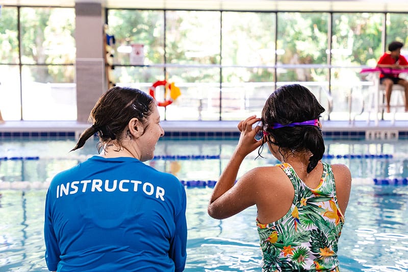 Certified Adaptive Swim Instructor and student at the Oviedo YMCA