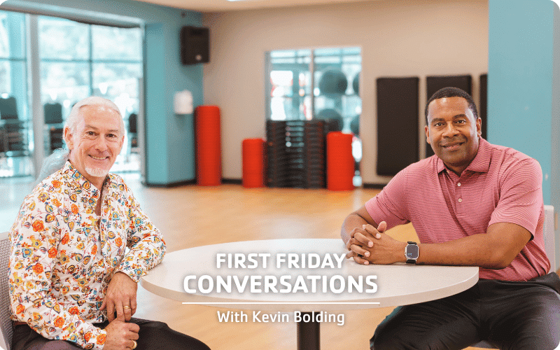 Charlie Roper and Kevin Bolding discussing Legacy Planning at the Roper YMCA