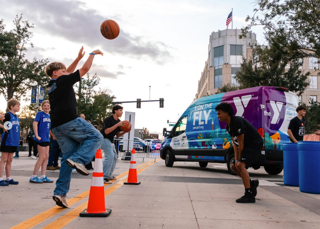 YMCA's Y on the Fly mobile P.E. program in Orlando